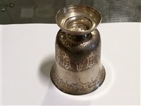 Lot 45 - French silver bell-shape pedestal beaker, Pierre Auger, first half 18th century.