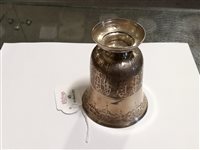 Lot 45 - French silver bell-shape pedestal beaker, Pierre Auger, first half 18th century.