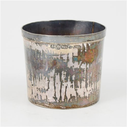 Lot 22 - Italian Sterling Standard beaker, Florence, 1973.