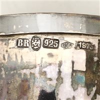 Lot 22 - Italian Sterling Standard beaker, Florence, 1973.