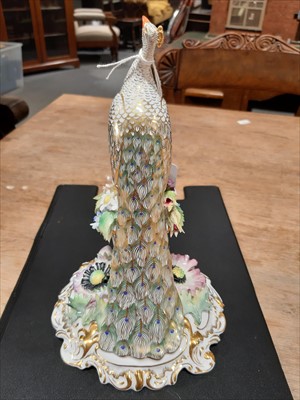 Lot 98 - Two Royal Crown Derby Peacock models