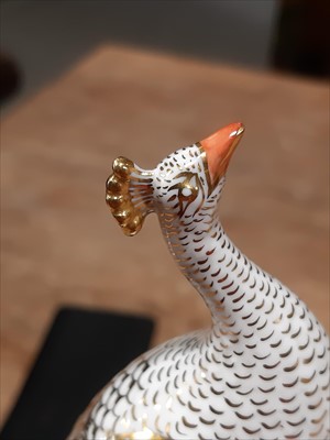 Lot 98 - Two Royal Crown Derby Peacock models
