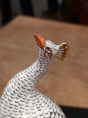 Lot 98 - Two Royal Crown Derby Peacock models