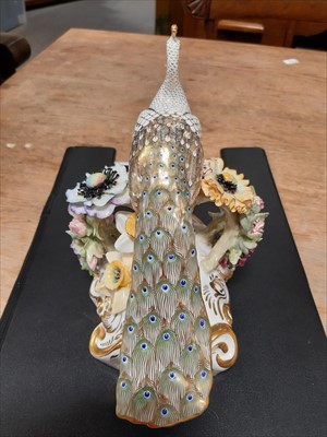 Lot 98 - Two Royal Crown Derby Peacock models