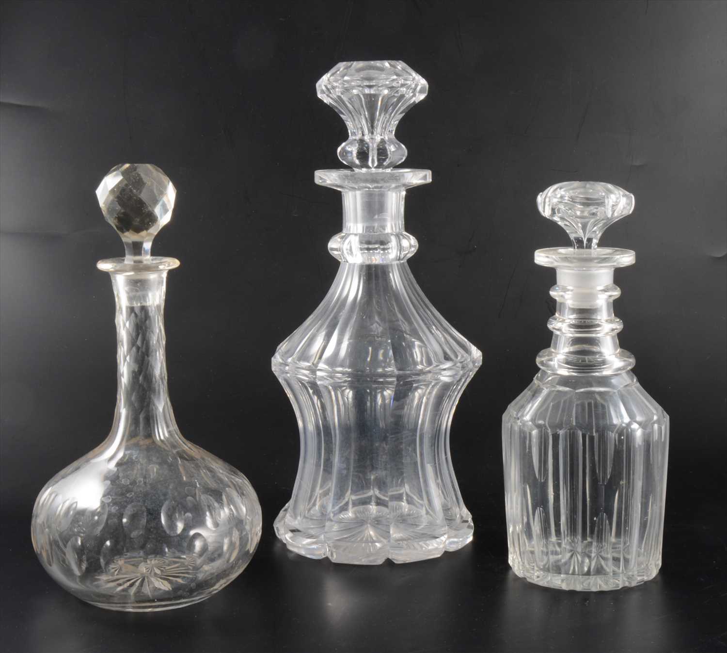 Lot 112 - A large Victorian mallet shape decanter