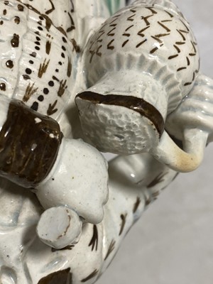 Lot 13 - A Pearlware type earthenware 'Hearty Goodfellow' Toby jug, early 19th centur