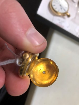 Lot 223 - A small enamelled fob watch.