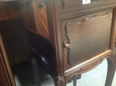 Lot 504 - Pair of .French walnut bedside tables