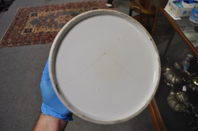 Lot 30 - A Chinese porcelain cylindrical brush holder, 20th century