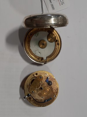 Lot 404 - A silver pair cased pocket watch by Wm. Hardeman Bridge.