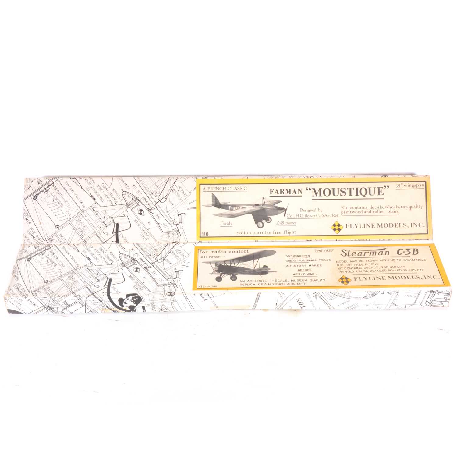 Lot 217 - 2 x R/C SCALE kits for 049 power FARMAN...