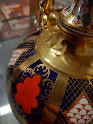 Lot 24 - Pair of Royal Crown Derby urns
