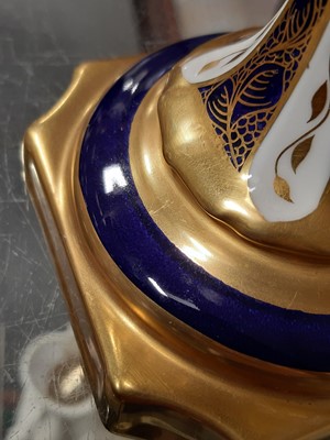 Lot 24 - Pair of Royal Crown Derby urns
