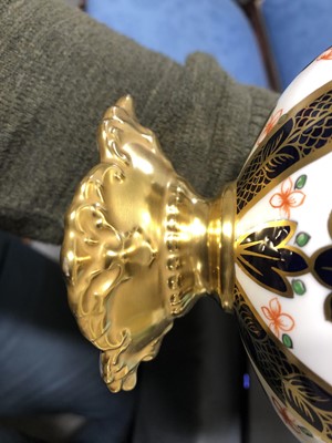 Lot 25 - Pair of Royal Crown Derby ewers