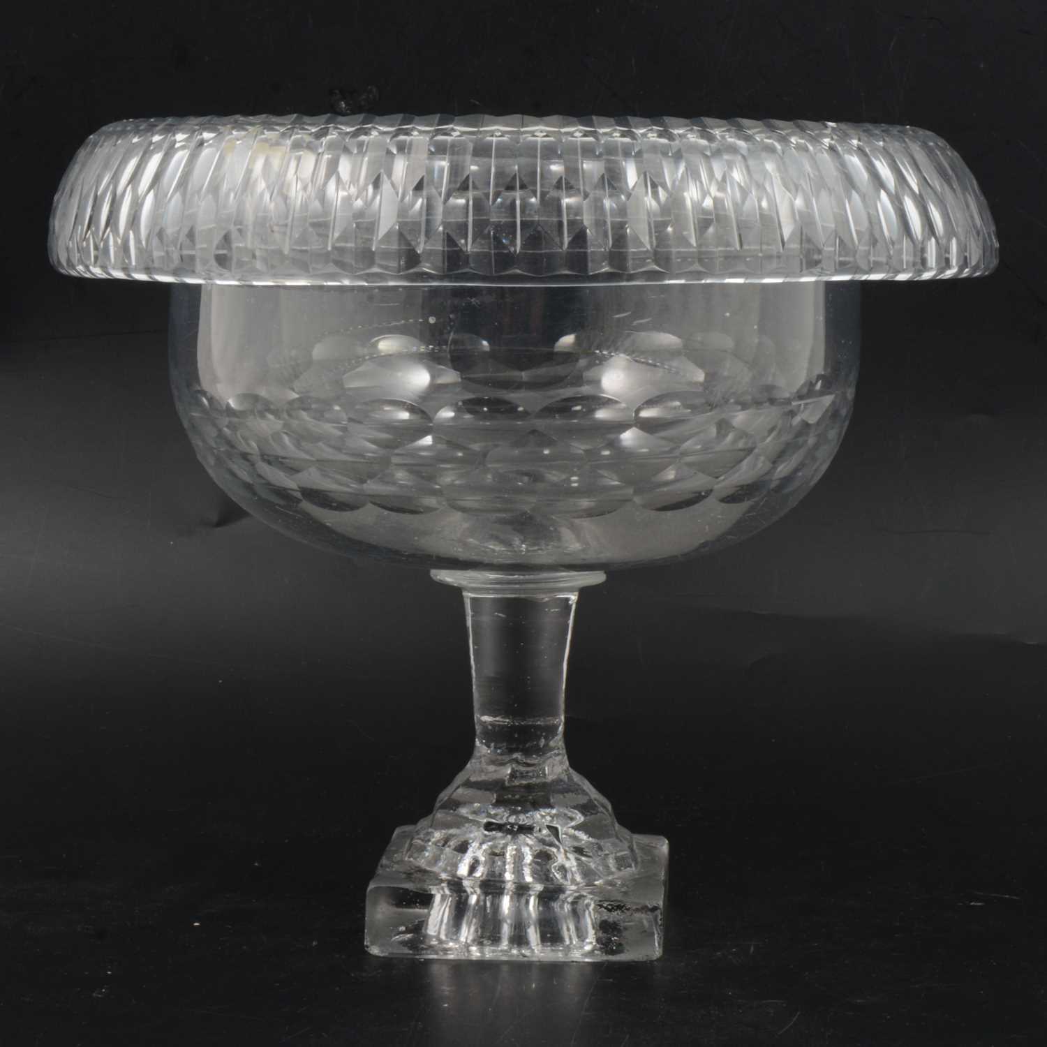 Lot 2 - Irish glass turn over bowl