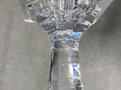 Lot 2 - Irish glass turn over bowl