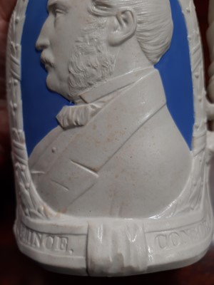 Lot 56 - Two stoneware Commemorative jugs