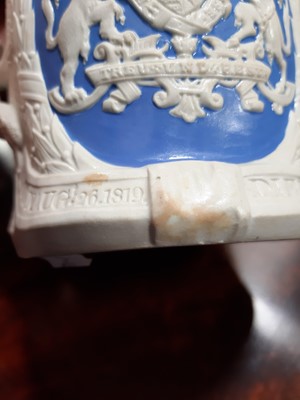 Lot 56 - Two stoneware Commemorative jugs