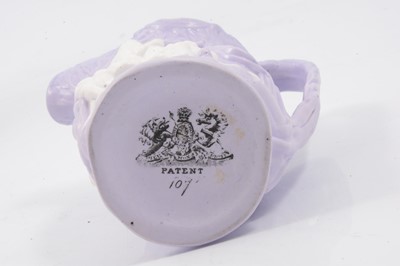 Lot 58 - Parian Naomi jug, Rebecca at the well jug, Gypsy jug and Babes in the Wood jug