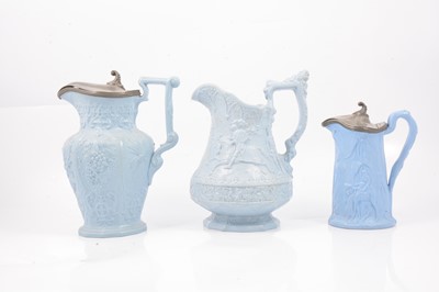 Lot 62 - Stoneware Eglington jug, Hops & Barley jug and a Camel jug