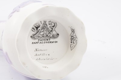 Lot 67 - Parian Camel jug, Naomi jug and Battle of Acra jug