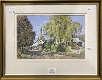 Lot 328 - Lawrence 'Lol' Spence - Stoughton, a similar scene, and another village landscape.