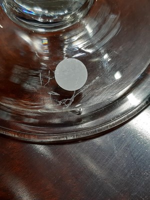 Lot 6 - Two trumpet wine glasses