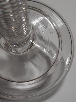 Lot 18 - Two trumpet shaped wine glasses