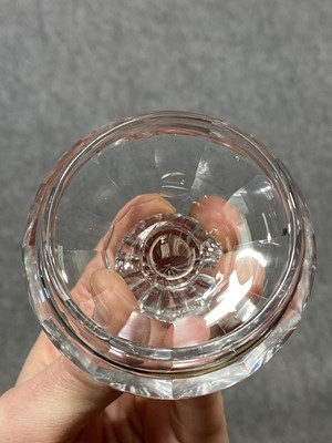 Lot 22 - Regency glass sugar box, jar and pair of creamers