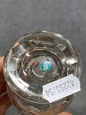 Lot 22 - Regency glass sugar box, jar and pair of creamers