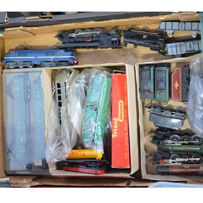 Lot 30 - A large quantity of OO and HO gauge model railway, seven boxes.