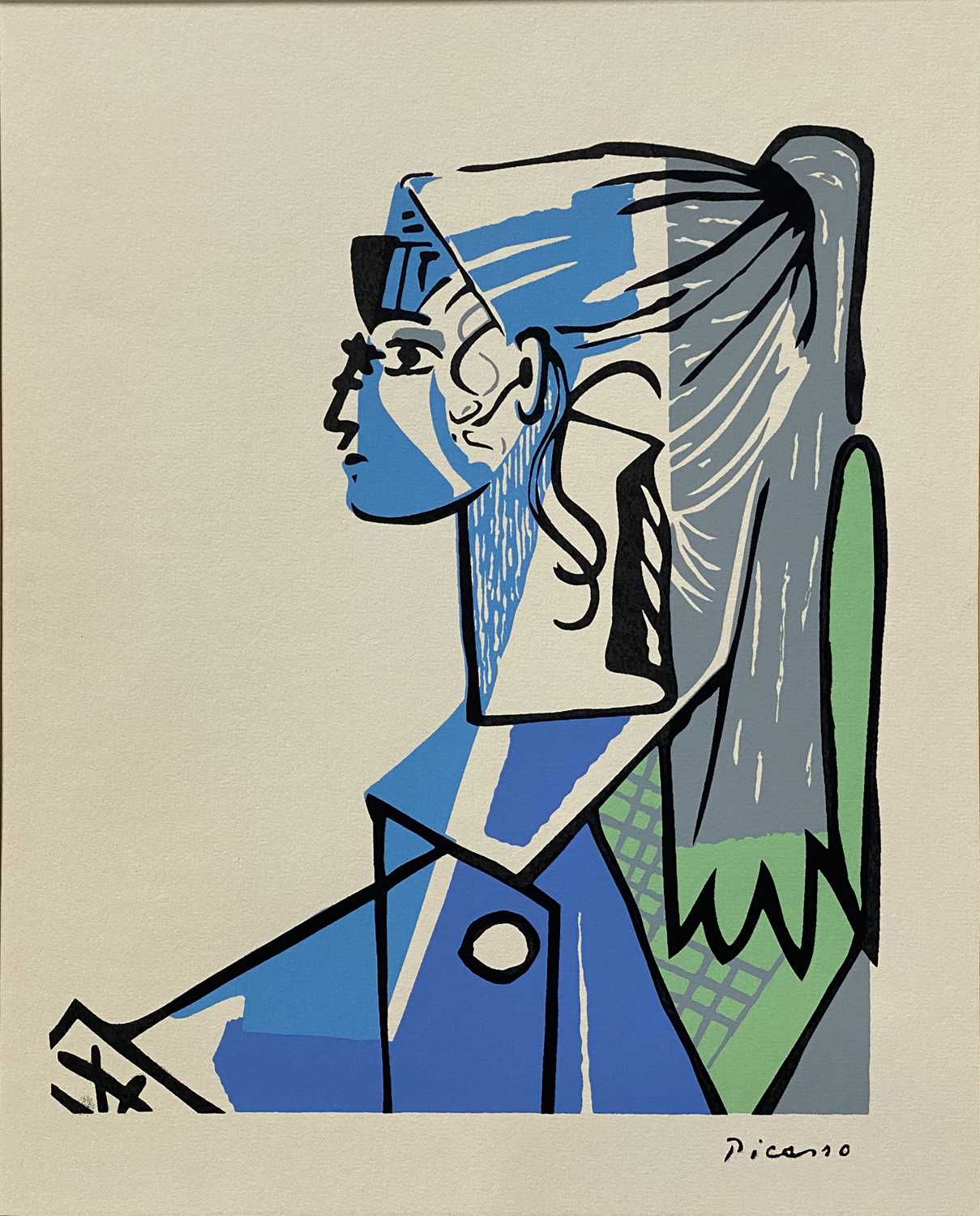 Lot 1052 - Pablo Picasso, Sylvette David in Green chair