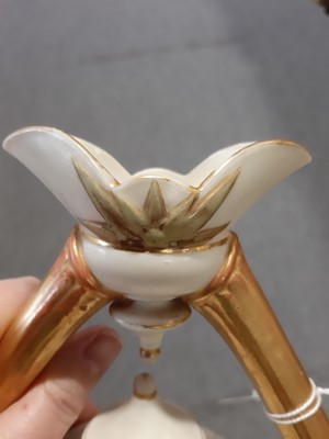Lot 42 - Royal Worcester twin-handled vase, and a pair of Villeroy & Boch vases