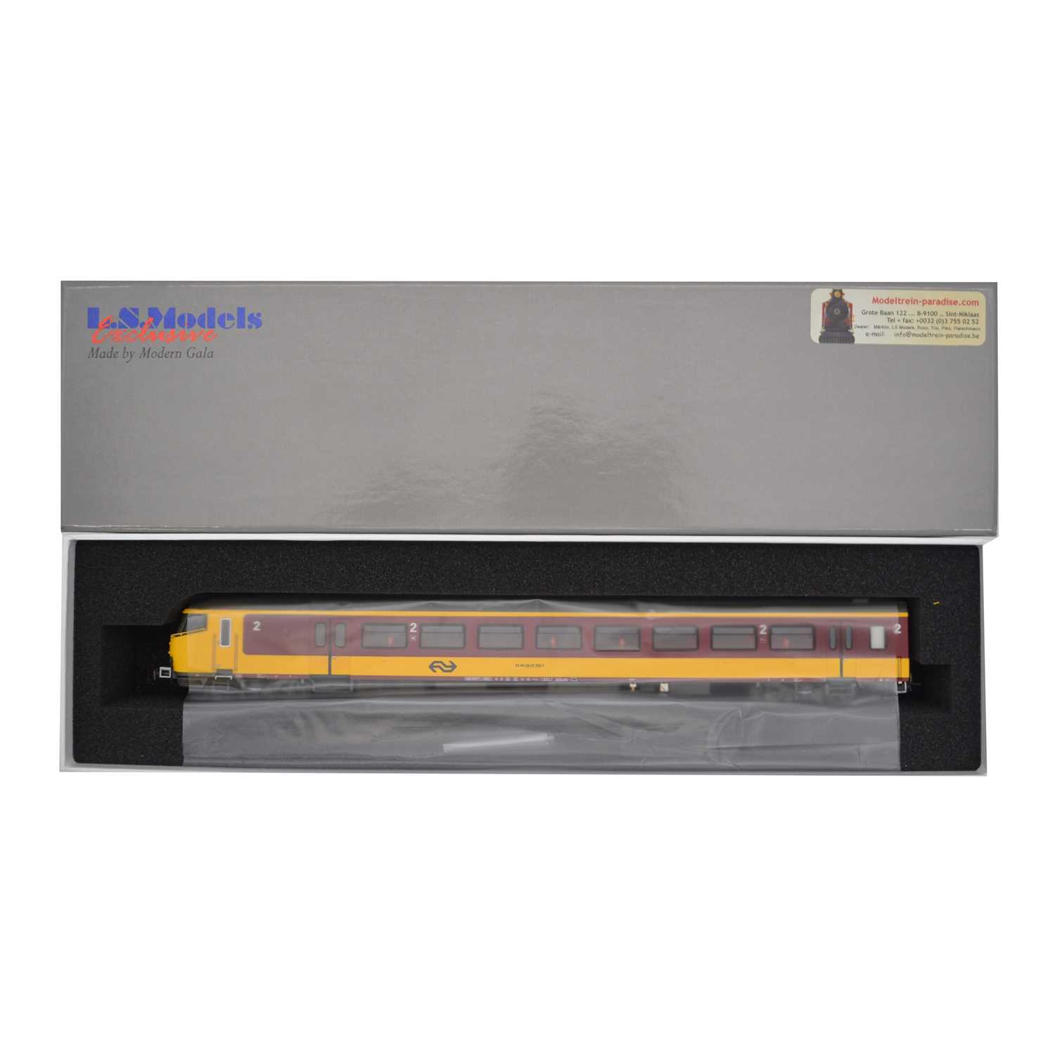 Lot 159 - LS Models Exclusive HO model railway control car, ref 44060 ICR Bs Benelux, boxed.