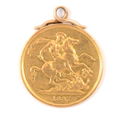 Lot 95 - A Gold Double Sovereign.