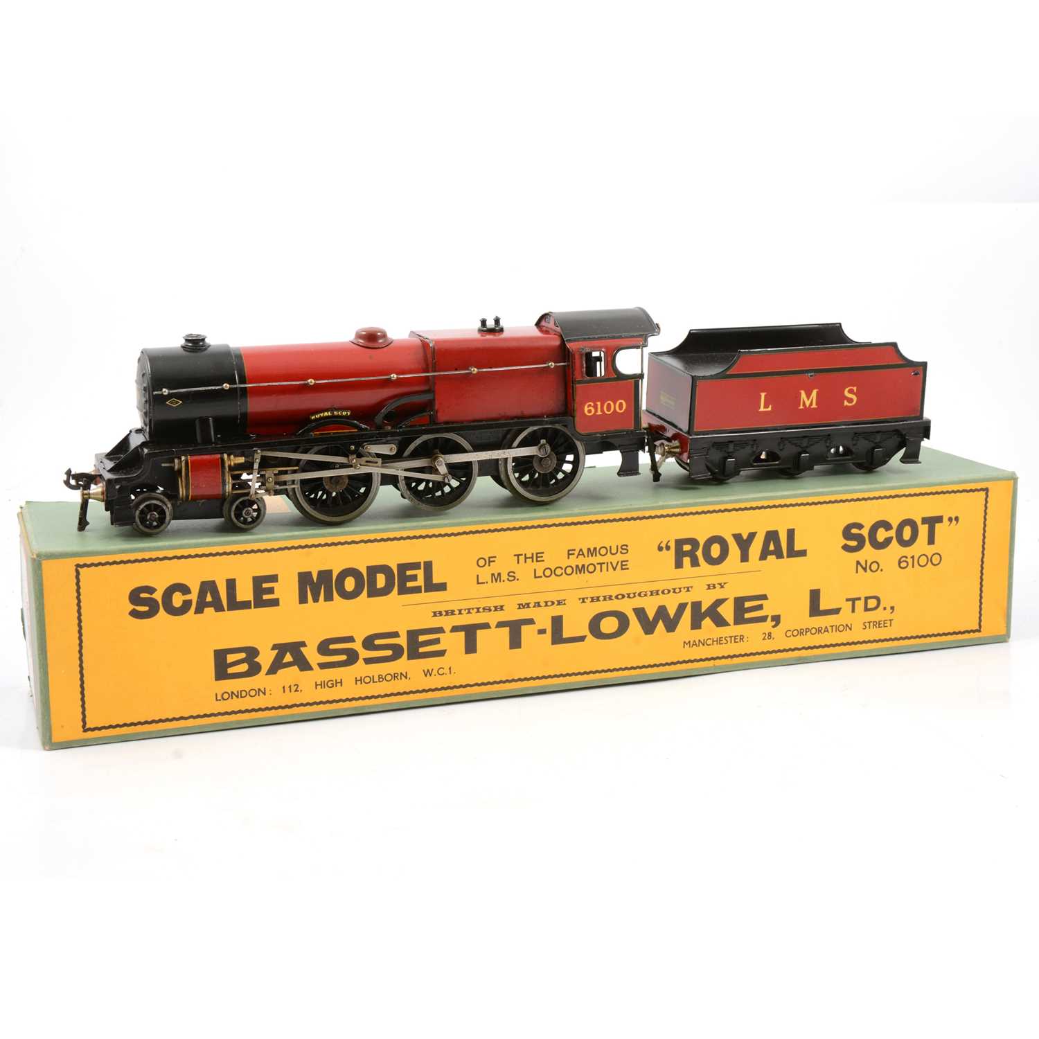 Lot 2 - Bassett-Lowke O gauge model railway locomotive LMS  2-6-0 'Royal Scot'