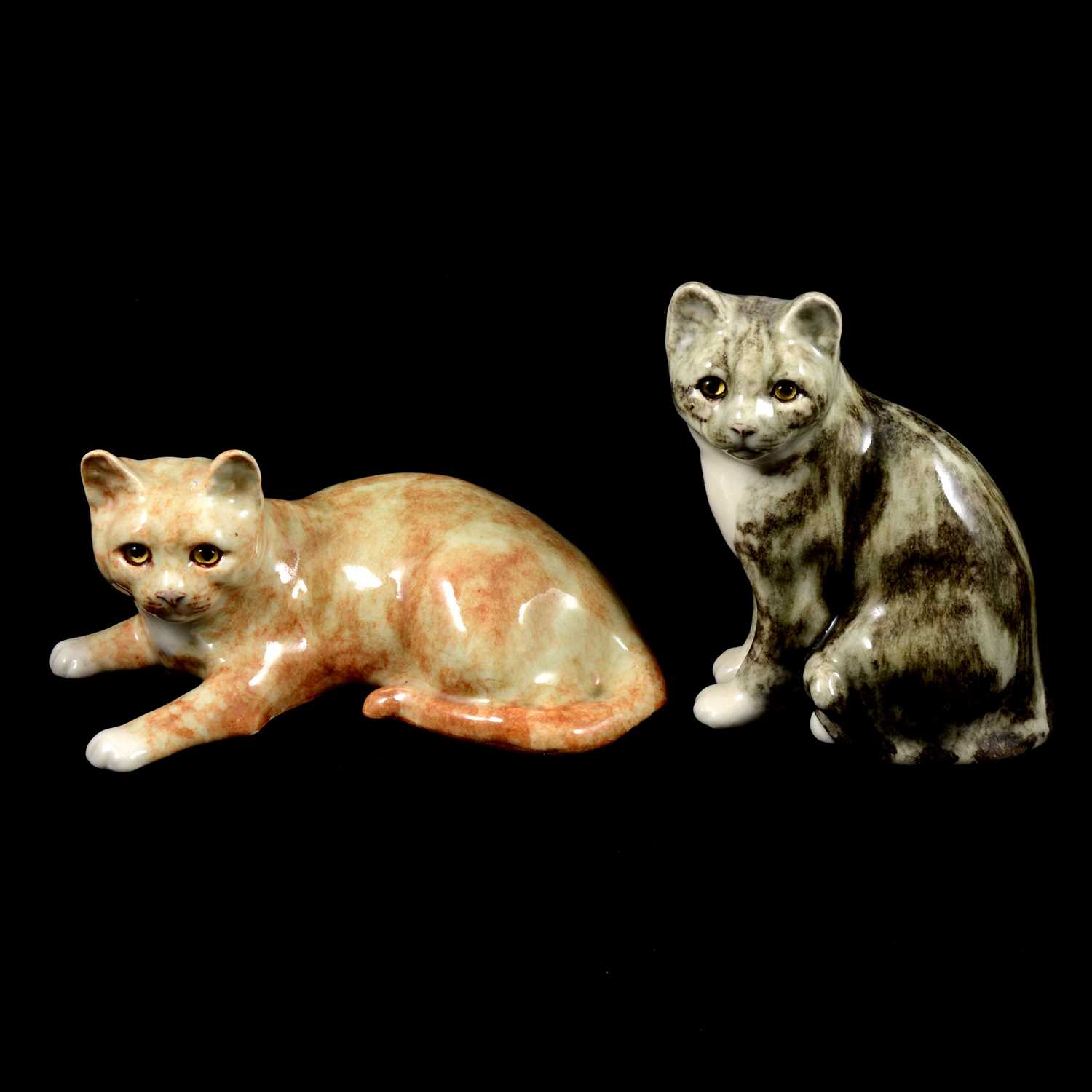 Lot 21 - Two Winstanley model cats.