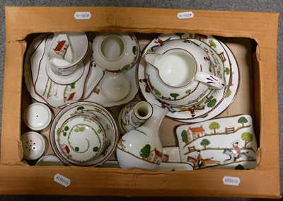 Lot 96 - Small quantity of Wedgwood 'Hunting Scenes' table and decorative ware