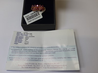Lot 124 - Eighteen modern gemset 9 carat gold rings.