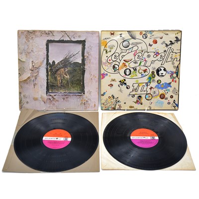 Lot 171 - Led Zeppelin - four LP vinyl music records including Physical Graffiti