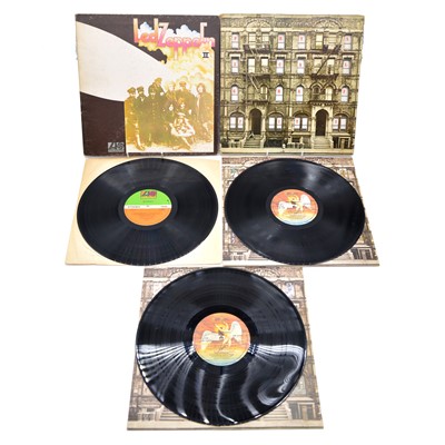 Lot 171 - Led Zeppelin - four LP vinyl music records including Physical Graffiti