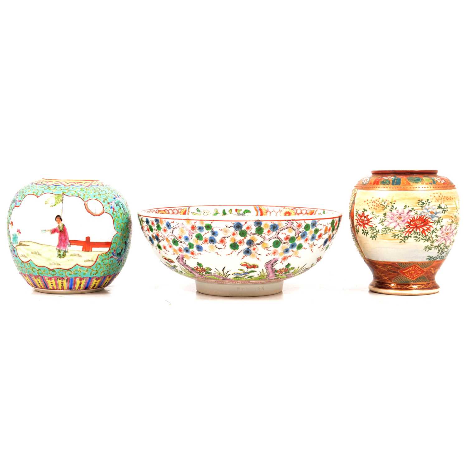 Lot 53 - Two boxes of assorted Chinese ceramics