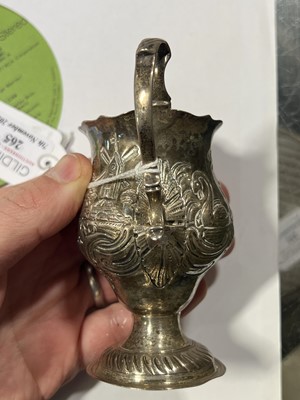 Lot 265 - George III silver cream jug