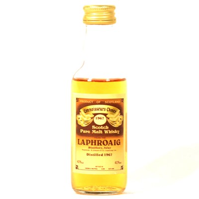 Lot 84 - Laphroaig 1967, single Islay malt whisky miniature, Connoisseurs Choice