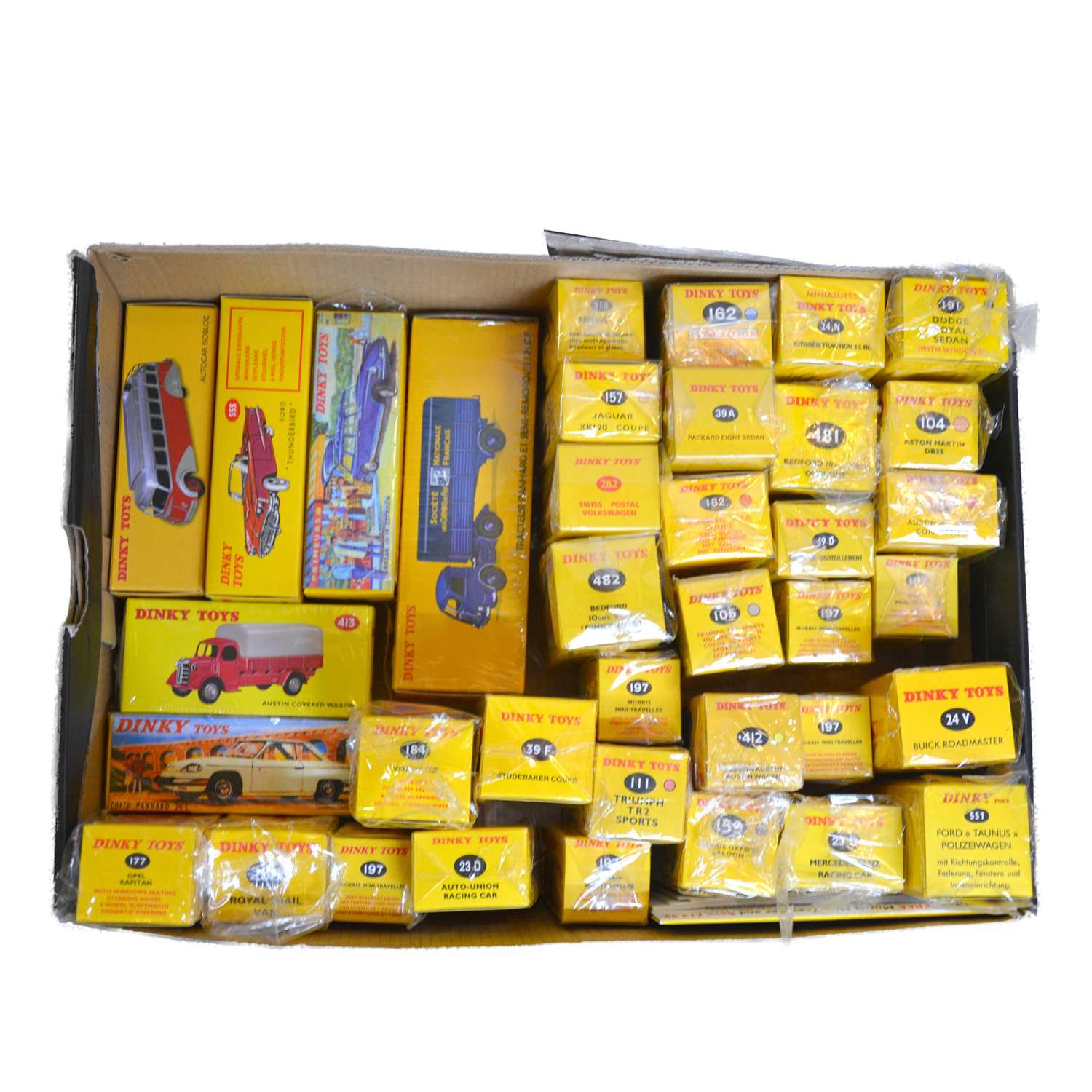 Lot 25 - Thirty-seven Atlas modern replicas of Dinky models, boxed