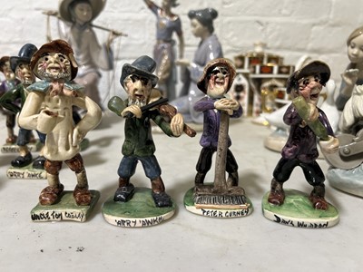 Lot 46 - Will Young for Runnaford Pottery, a collection of fourteen Widecombe Fair figures