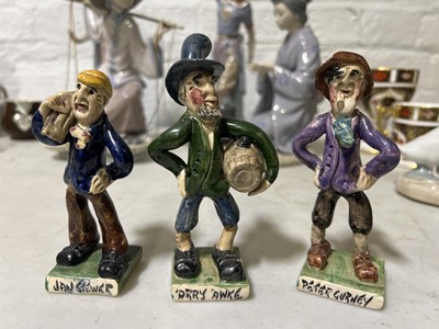Lot 46 - Will Young for Runnaford Pottery, a collection of fourteen Widecombe Fair figures