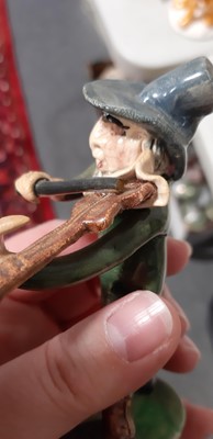Lot 46 - Will Young for Runnaford Pottery, a collection of fourteen Widecombe Fair figures
