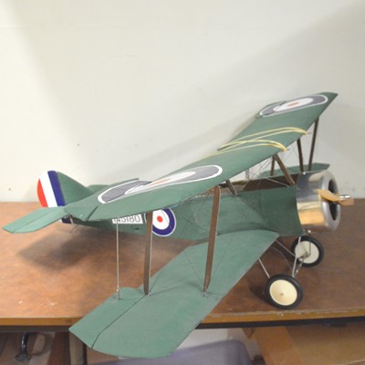 Lot 482 - Remote controlled Sopwith Camel scale model aircraft