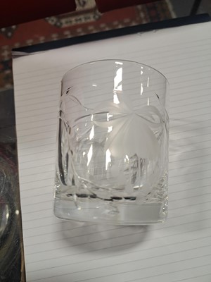Lot 62 - Royal Brierley Crystal glassware, Ronald Stennett Wilson Wedgwood decanter, boxed plated dish